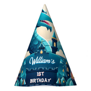 Epic Cute Kids Hero Boys Girls Dragon 1st Birthday Party Hat