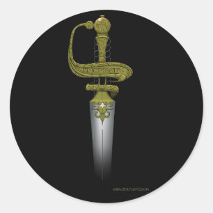 Epic Cutlass Classic Round Sticker