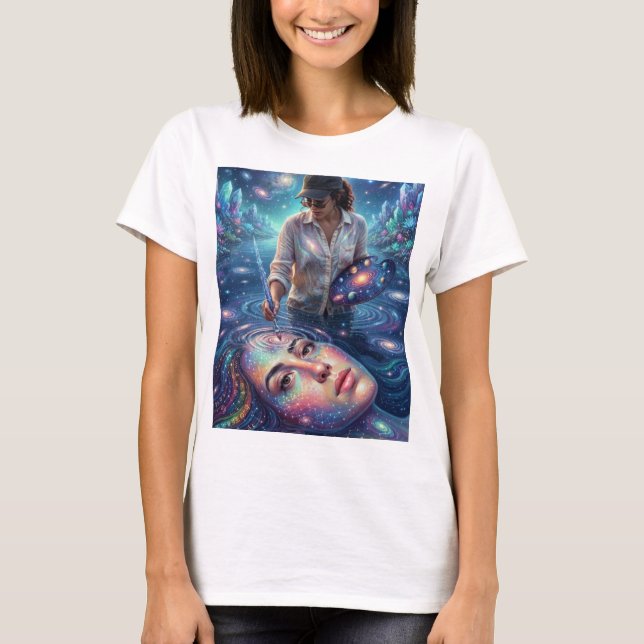 Epic Dark Fantasy Skull & Chains Graphic Tee (Front)
