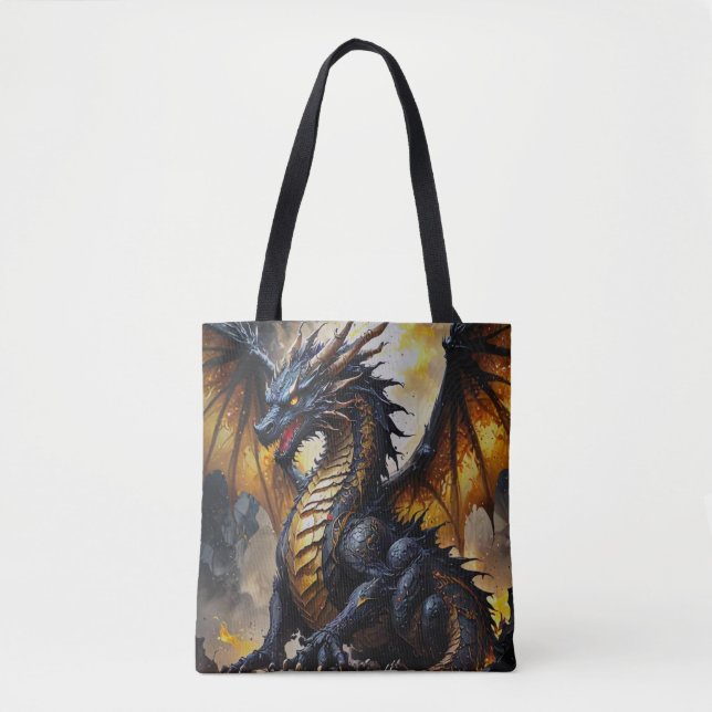 Epic Dragon Fantasy Tote Bag  (Front)
