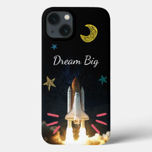 Epic Dream Big Space Shuttle Graphic iPhone 13 Case