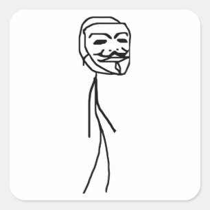 Epic Fail Guy Rectangle Stickers