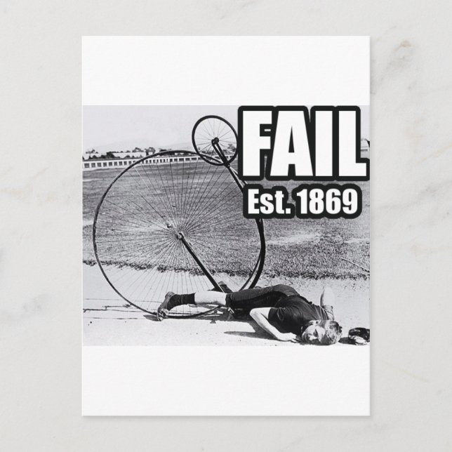 Epic fail. postcard (Front)