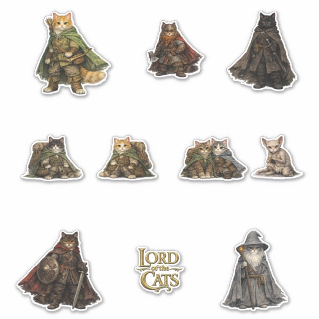 Epic Fantasy Quest Cats (Front)
