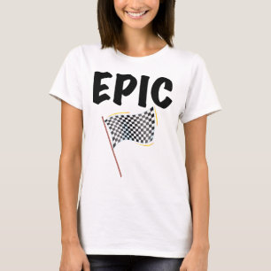 Epic Finish Line Checkered Racing Flag T-Shirt