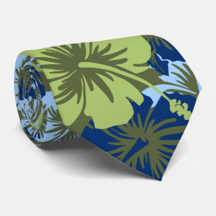 Epic Floral Hibiscus Hawaiian Necktie
