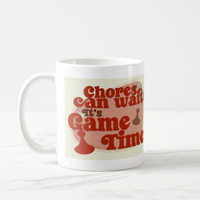 Epic Game Time Fun No Chores Slogan Coffee Mug (Left)