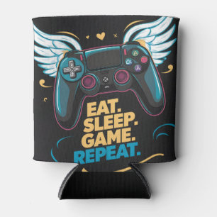 Epic Gaming Gear. Eat. Sleep. Game. Repeat. Winge Can Cooler