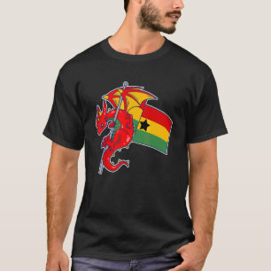 Epic Ghanaian Dragon  Proud Africa Ghana Flag T-Shirt