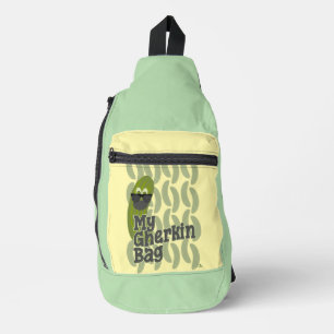 Epic Gherkin Pickle Life Fashion Parody Humour Sling Bag
