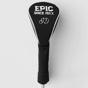 EPIC golf driver cover. Custom sock with initials. Head Cover