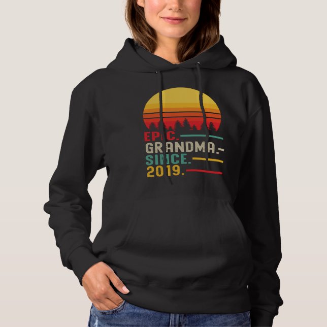 Epic Grandma Since 2019 Happy Mothers Day Hoodie (Front)