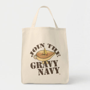 Epic Gravy Navy Food Fun Feast Slogan Tote Bag