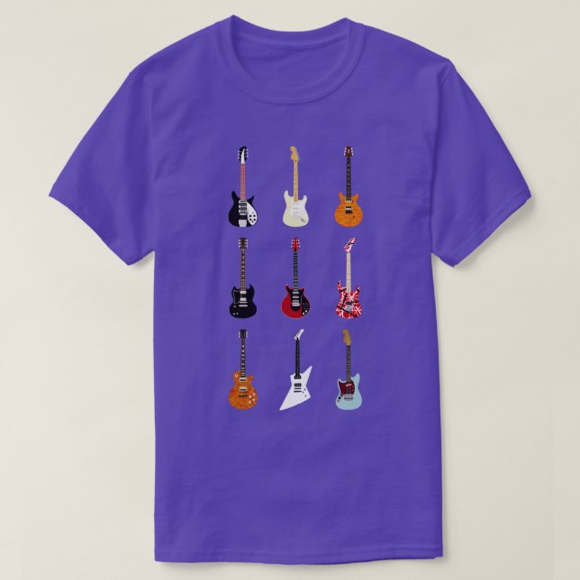 Epic Guitars of Rock T-Shirt (Design Front)