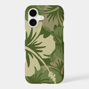Epic Hibiscus Floral Hawaiian Olive Green