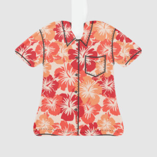 Epic Hibiscus Hawaiian Floral Aloha Shirt Ornament