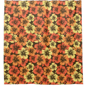 Epic Hibiscus Hawaiian Floral Aloha Shirt Print Shower Curtain