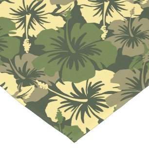 Epic Hibiscus Hawaiian Floral Short Table Runner
