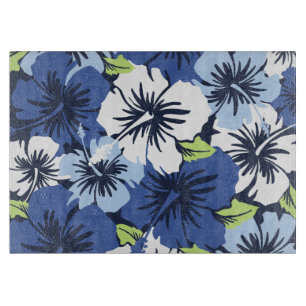Epic Hibiscus Hawaiian Glass Cutting Board
