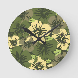 Epic Hibiscus Hawaiian Wall Clocks