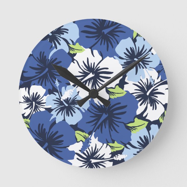 Epic Hibiscus Hawaiian Wall Clocks (Front)