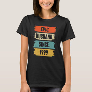 Epic Husband Since 1999 Vintage 23rd Wedding Anive T-Shirt
