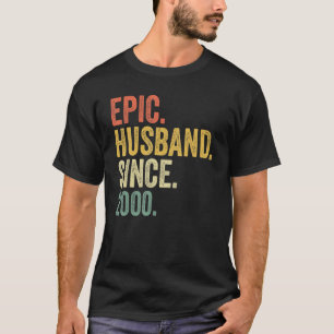 Epic Husband Since 2000 23 Years 23rd Wedding Anni T-Shirt
