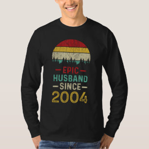 Epic Husband Since 2004 Couple 19th Year Wedding A T-Shirt