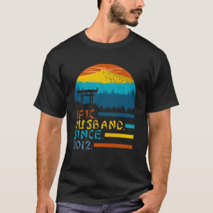 Epic Husband Since 2012 Men s 7th Anniversary Awes T-Shirt
