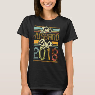 Epic Husband Since 2018 5 Year 5th Wedding Anniver T-Shirt