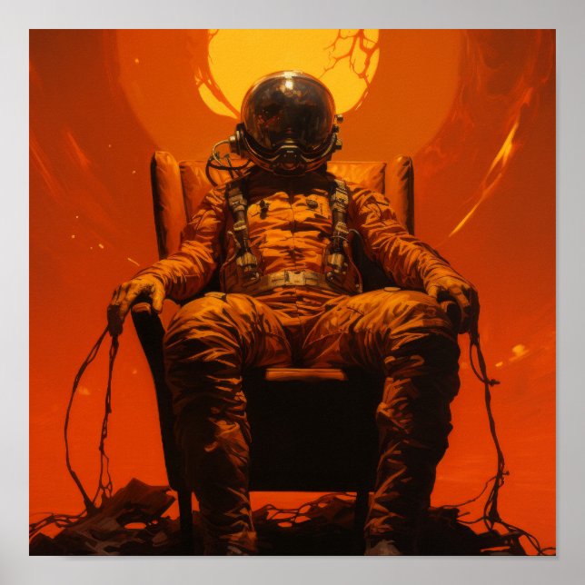 Epic Journey: Captivating Spacescape Poster in Oli (Front)