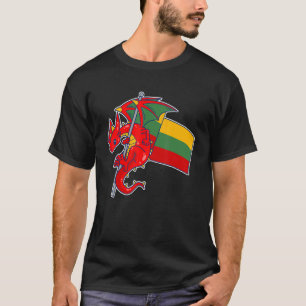 Epic Lithuanian Dragon  Proud Lithuania Flag T-Shirt