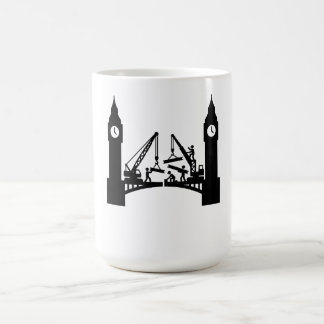 Epic london clock tower bridge construction  coffee mug