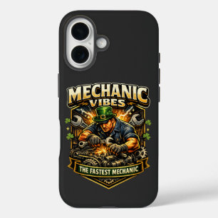 Epic Mechanic Vibes– Powerful Auto Mechanic Garage iPhone 16 Case