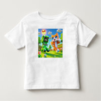 "Epic Minecraft-Inspired Toddler T-Shirt Cat loves