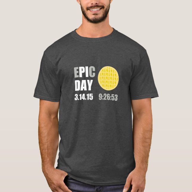 Epic Pi Day - E"PI"C Day Apple Lattice Pie T-Shirt (Front)