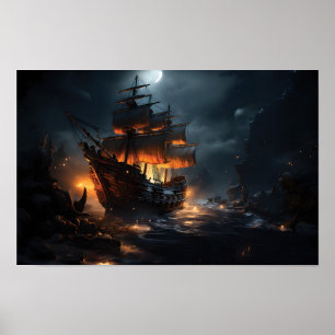 Epic Pirate Ship Poster