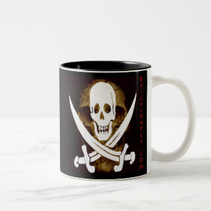 Epic Pirates Banner #5 Two-Tone Coffee Mug