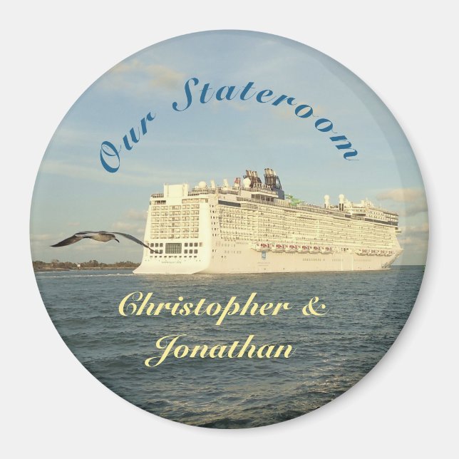 Epic Pursuit Personalised Stateroom Door Marker Magnet (Front)