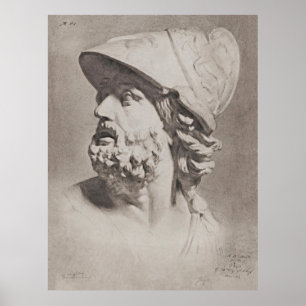 Epic Roman Helmet Head Poster - Timeless Design