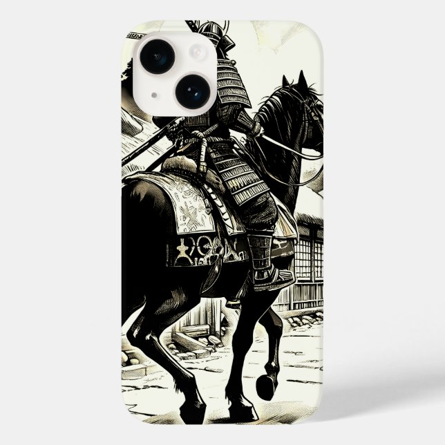 Epic Samurai Rider Manga Art Print Case-Mate iPhone Case (Back)