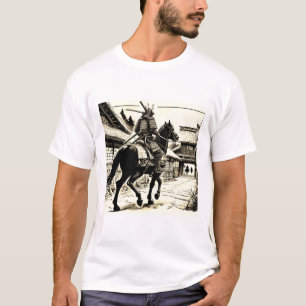 Epic Samurai Rider Manga Art Print T-Shirt