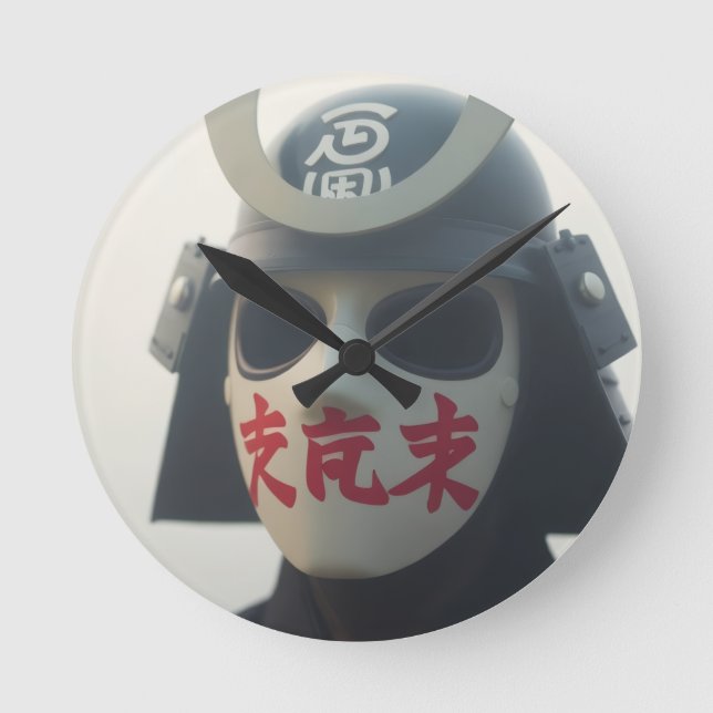 epic samurai round clock (Front)