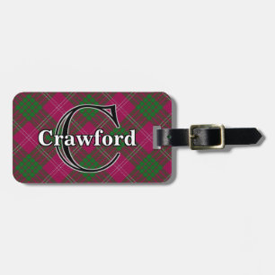 Epic Scotland Clan Crawford Tartan Luggage Tag