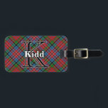 Epic Scotland Clan Kidd Tartan Luggage Tag<br><div class="desc">Epic Scottish Clan Kidd tartan plaid design graces this handsome tag.</div>