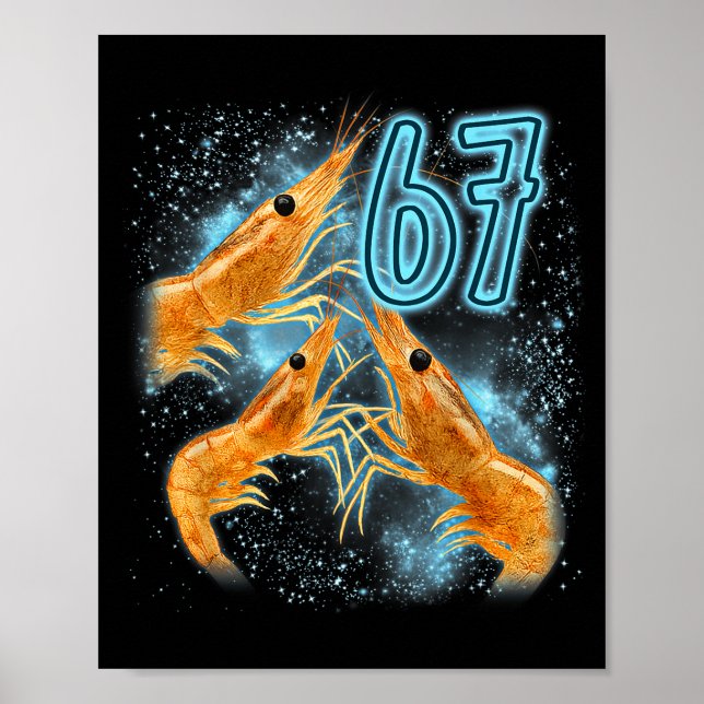 Epic Seven Six Sarcastic Lover Shrimp 67 Seafood Poster (Front)