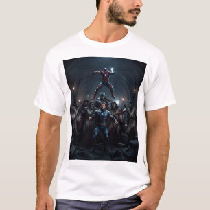 Epic Showdown: Heroes vs. Vampires T-Shirt