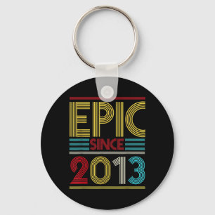 Epic Since 2013 Bday Gifts 9th Birthday Key Ring