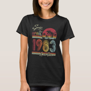 Epic Since April 1983 39 Years 39th Birthday T-Shirt