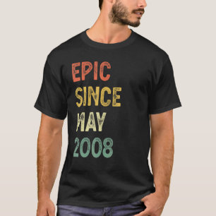 Epic Since April 2008 14 Years Old 14th Birthday B T-Shirt